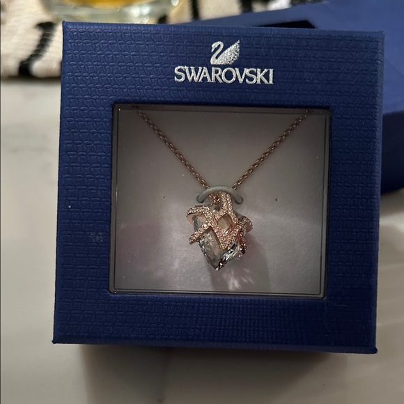 Swarovski Gold and Silver Crystal Necklace - Picture 3 of 4